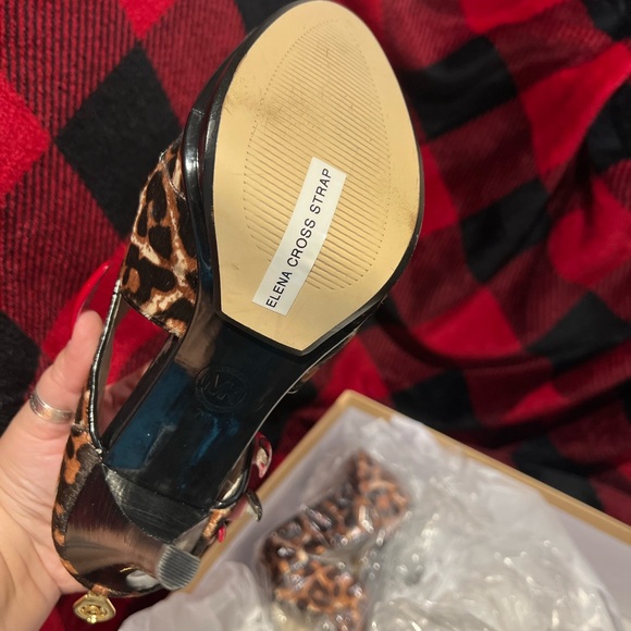 Michael Kors Elena Cross Strap Cheetah Heels!! - Picture 6 of 13